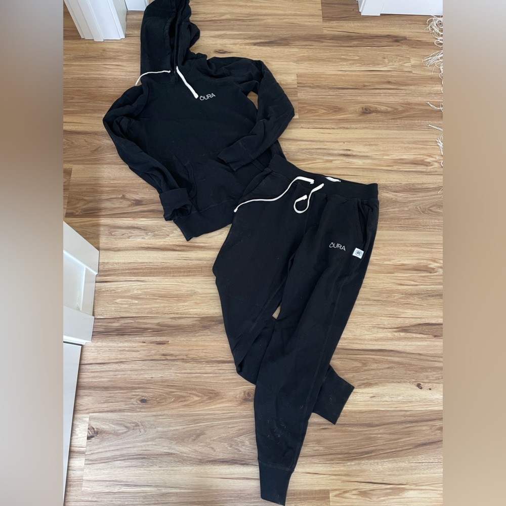 Reigning Champ x Oura - Black Track Pants & Hoodie Set